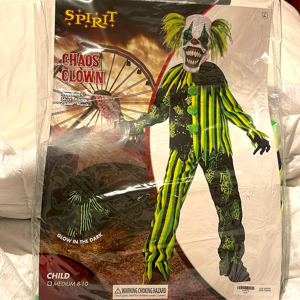 CHAOS CLOWN CHILD SIZE M 8-10